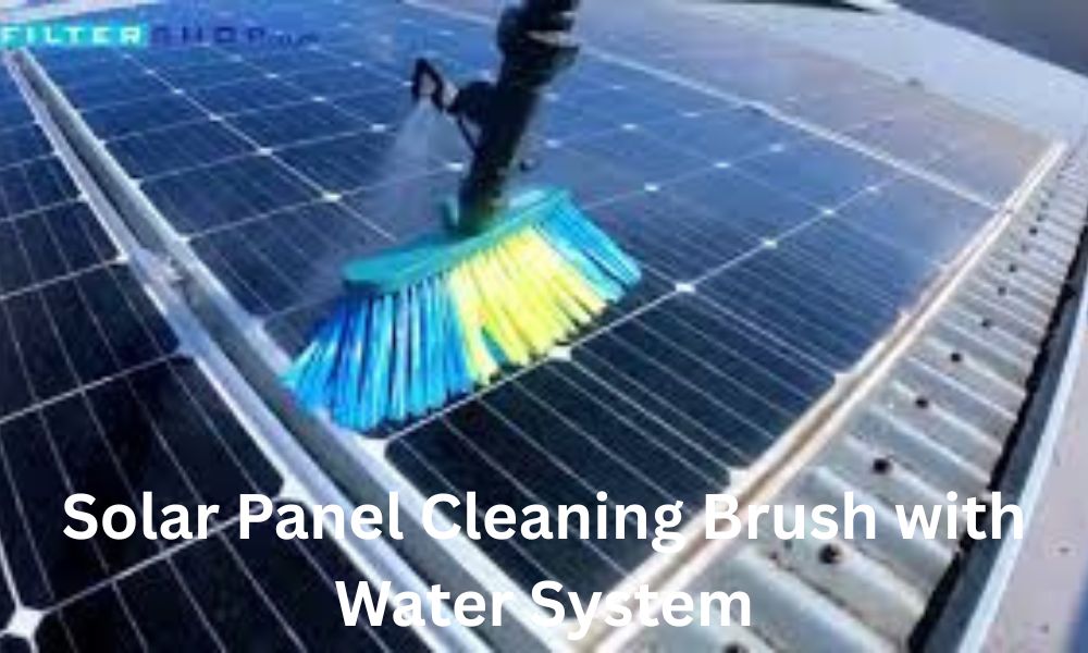Solar Panel Cleaning Brush with Water System